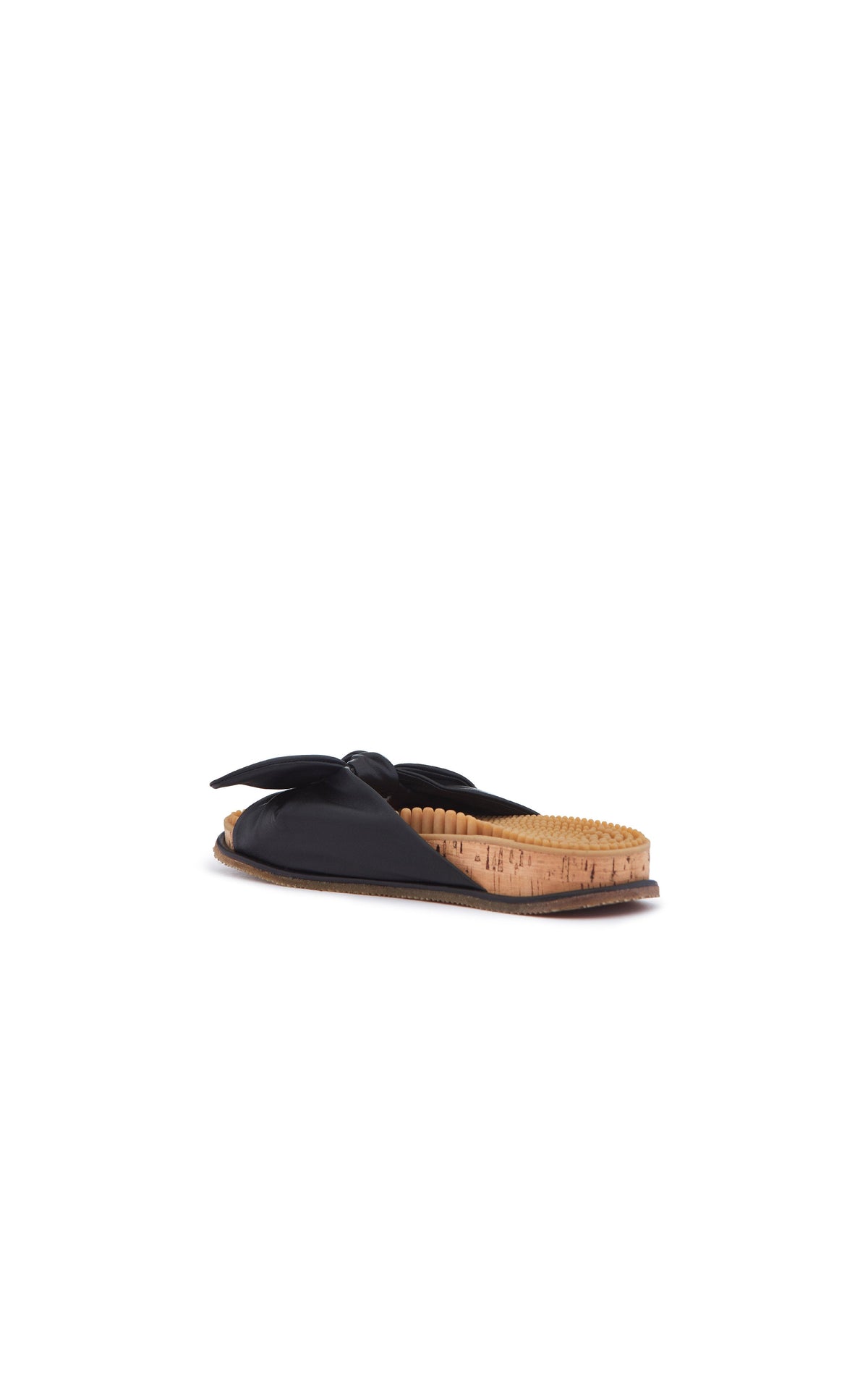 Virgil Slide en noir lamb cuir