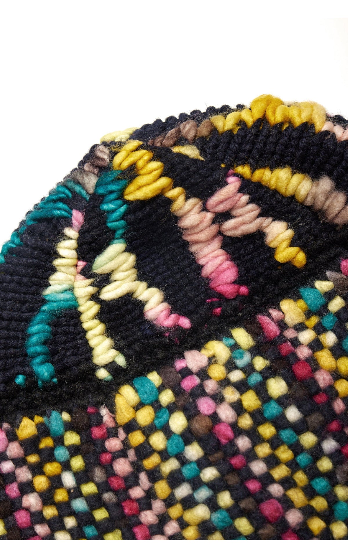 BAD COLOR Ivory Multi / Bonnet patchwork Jeffrey en cachemire - Ivory Multi