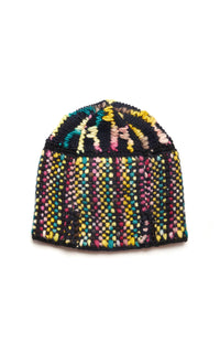 BAD COLOR Ivory Multi / Bonnet patchwork Jeffrey en cachemire - Ivory Multi