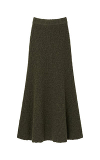 Olive / Jupe Pablo en cachemire - Olive