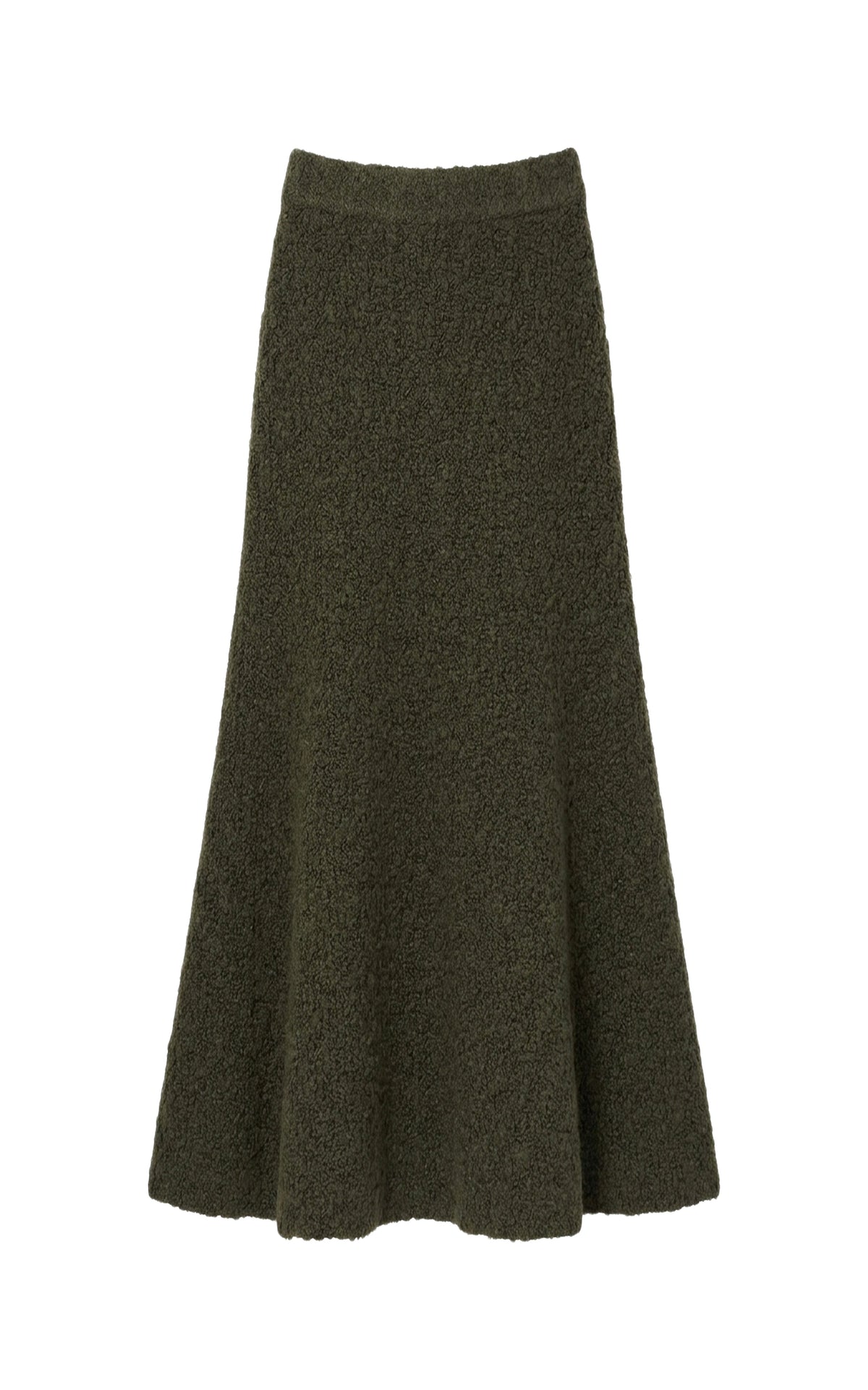 Olive / Jupe Pablo en cachemire - Olive