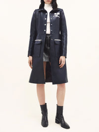 Manteau iconique en vinyle - Night Blue