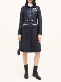 Manteau iconique en vinyle - Night Blue