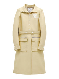 Manteau iconique en vinyle - Pastel Yellow