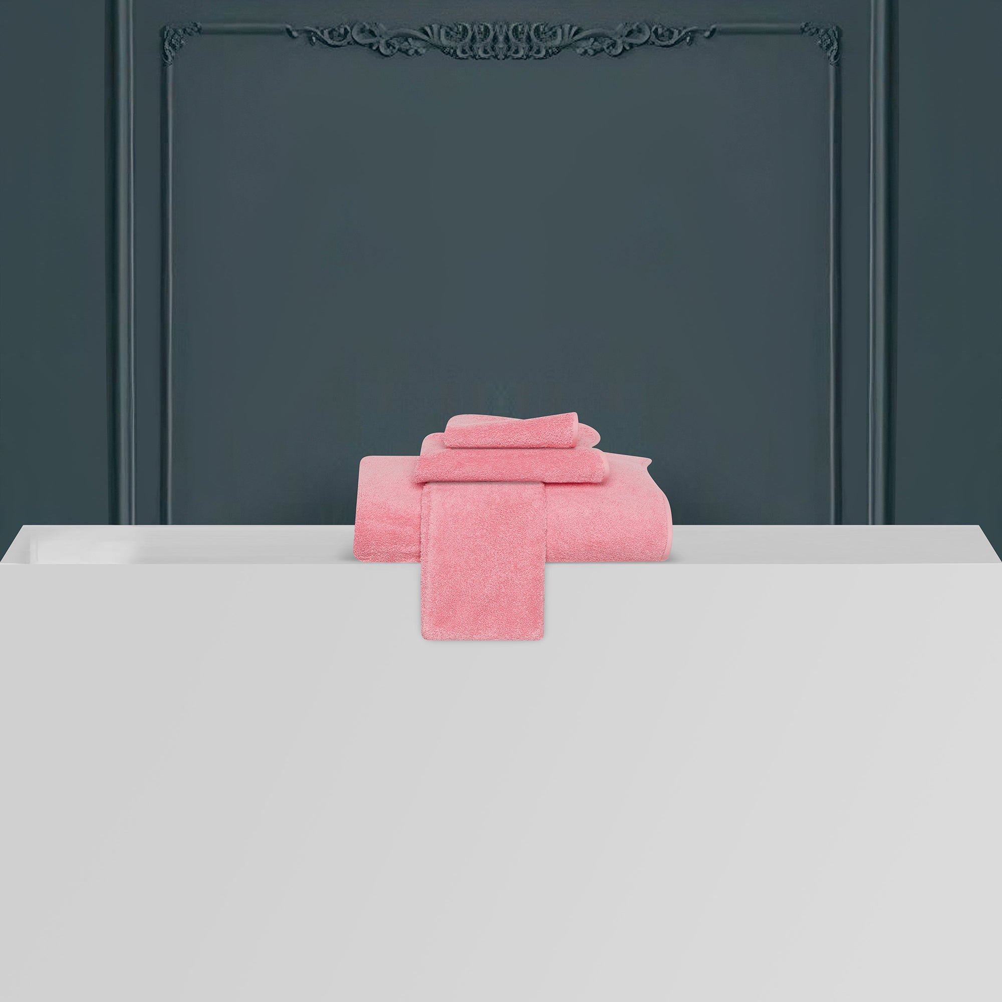 Univers de bain Uni - Rose moyen