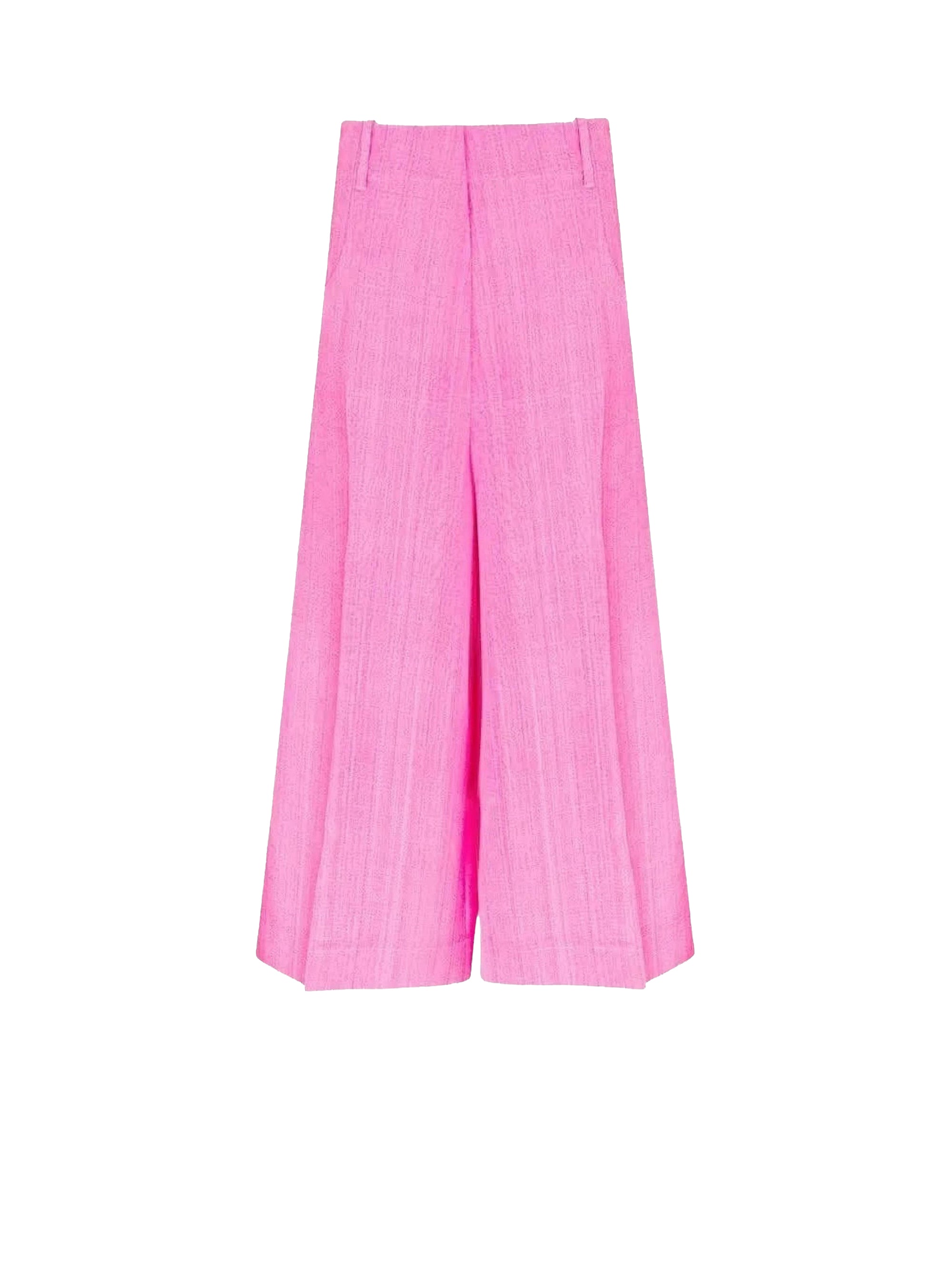 Jupe culotte évasée en soie mélangée - Pink