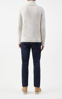 Anthony Five Pocket Pant en blanc organic coton denim