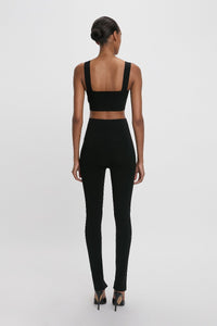 Vb Body Split Front Leggings - Black