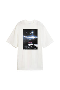 T-shirt oversize Love - Blanc