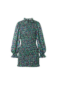 Robe courte Sienna Monaco en soie - Vert