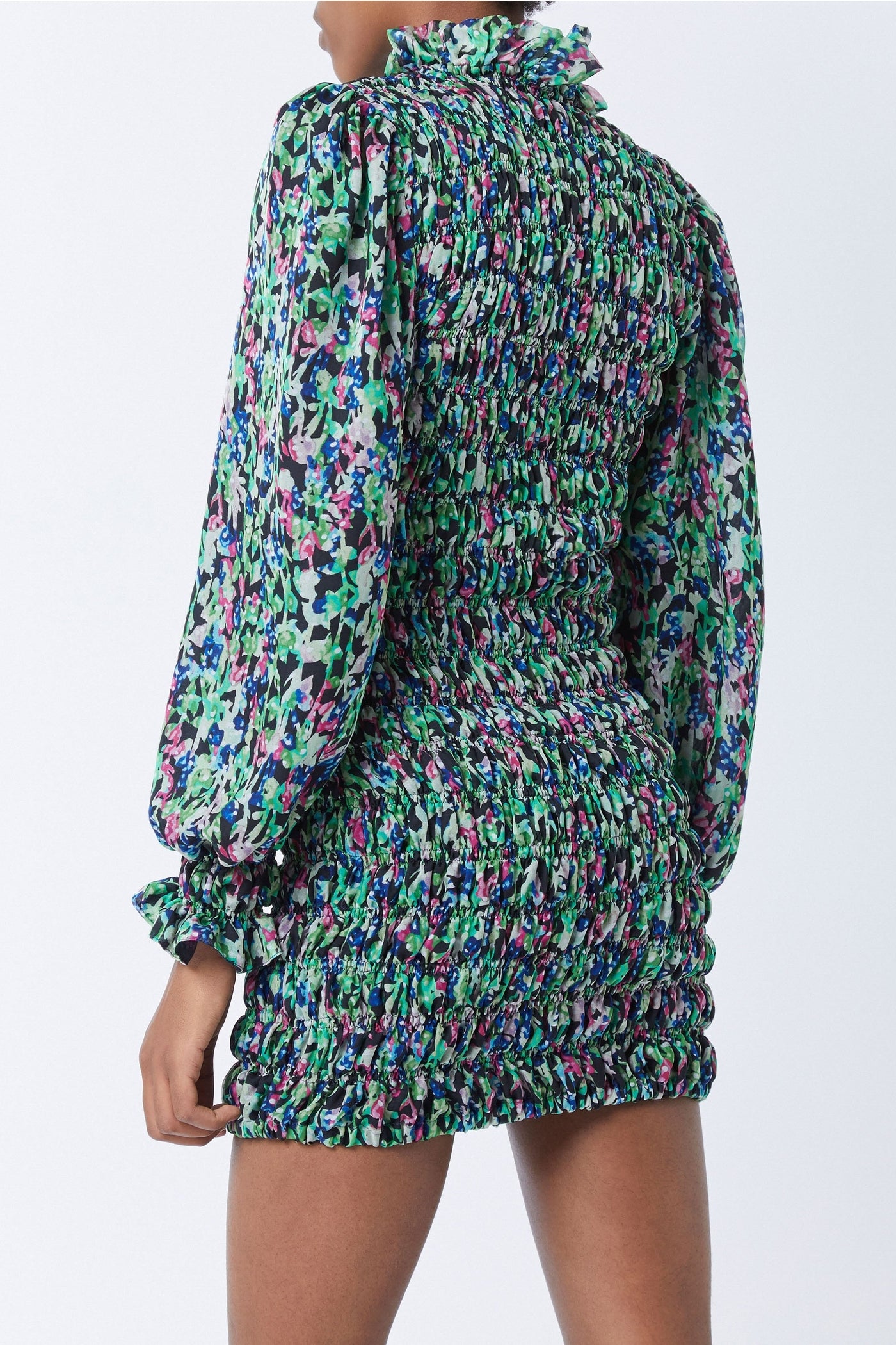 Robe courte Sienna Monaco en soie - Vert