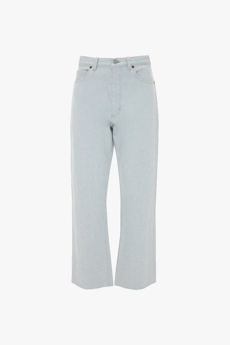 Relaxed Curved Leg Jean - Light Azul