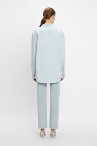 Oversized Mens Denim Shirt - Light Azul