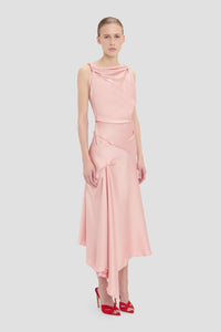 Posy Midi Dress - Dusty Pink