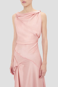 Posy Midi Dress - Dusty Pink