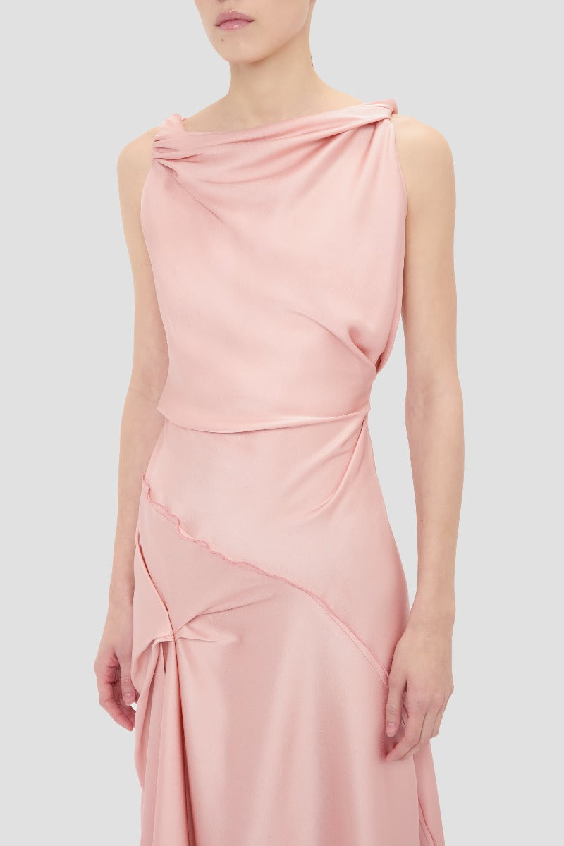 Posy Midi Dress - Dusty Pink