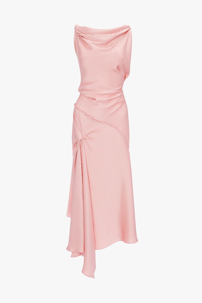 Posy Midi Dress - Dusty Pink