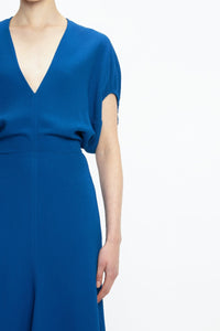 Edith Midi Dress - Sapphire Blue