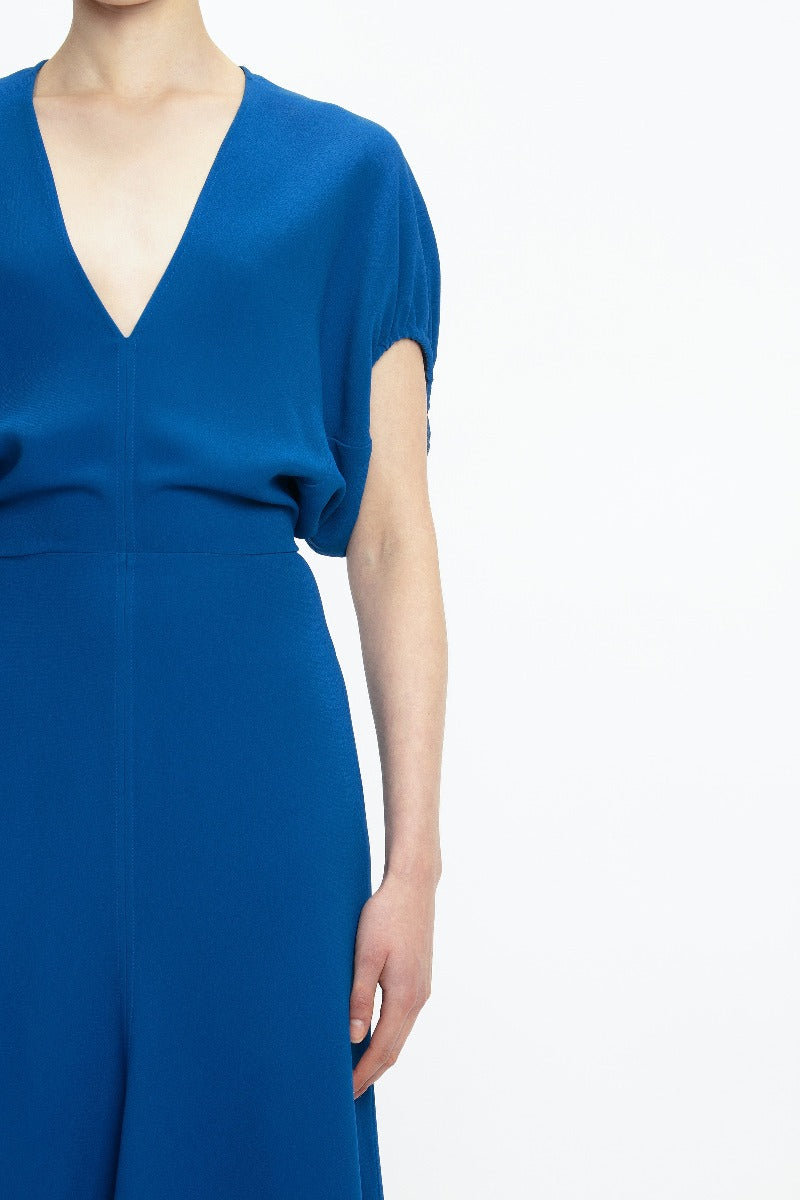 Edith Midi Dress - Sapphire Blue
