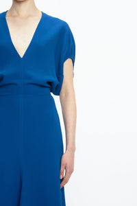 Edith Midi Dress - Sapphire Blue