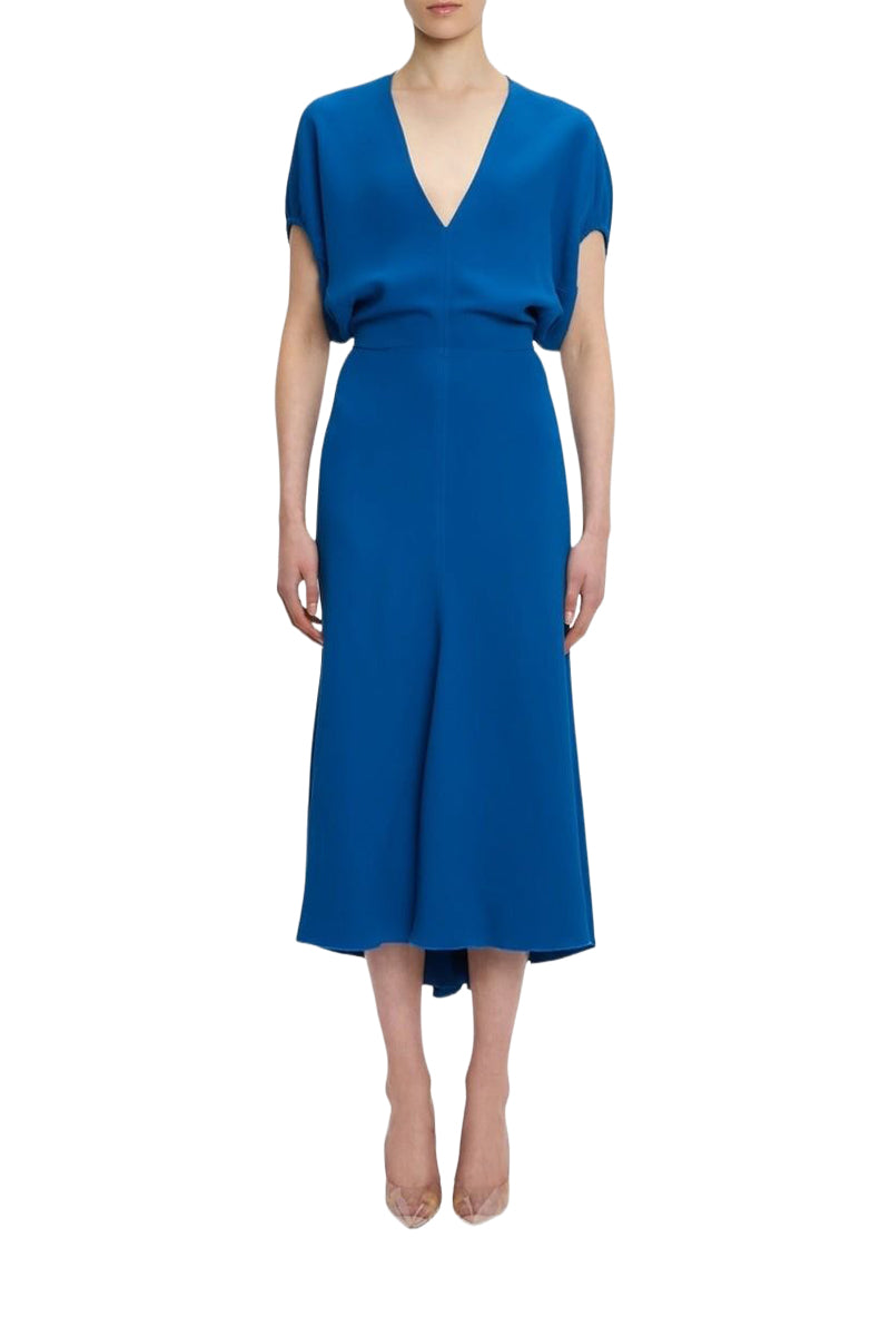 Edith Midi Dress - Sapphire Blue