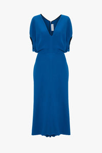 Edith Midi Dress - Sapphire Blue