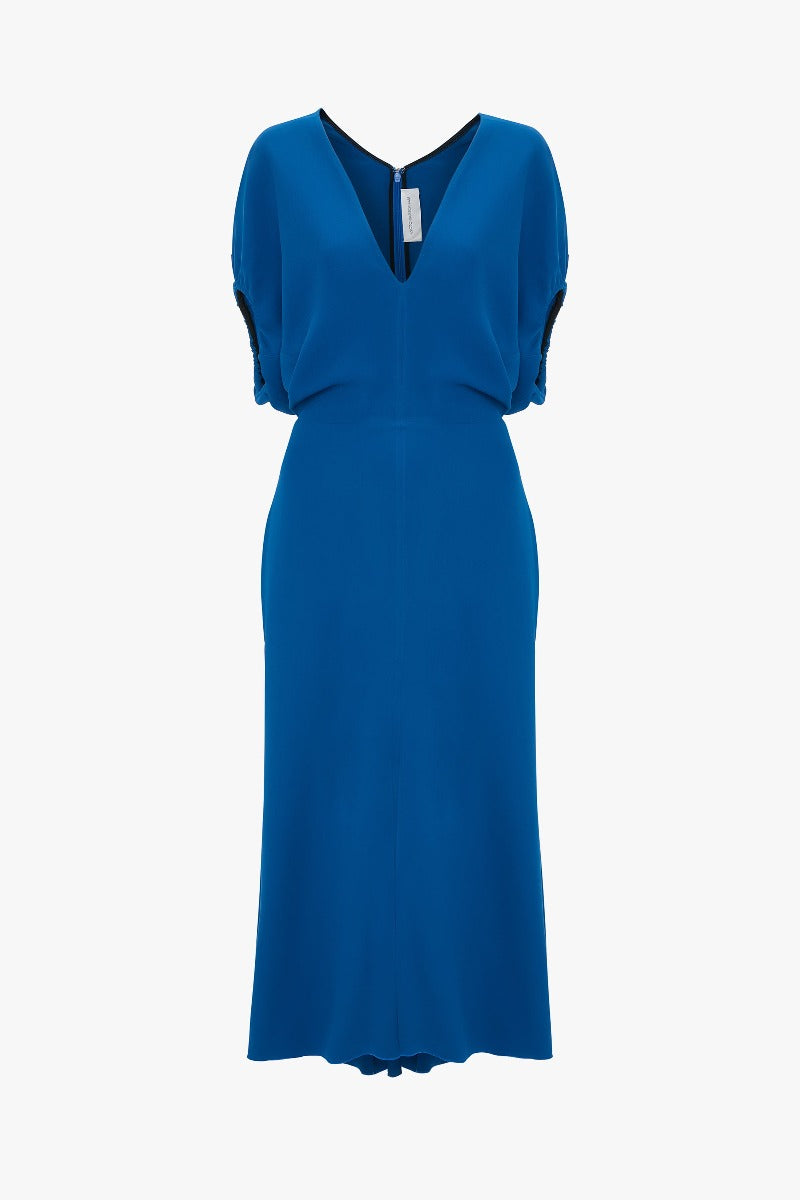 Edith Midi Dress - Sapphire Blue