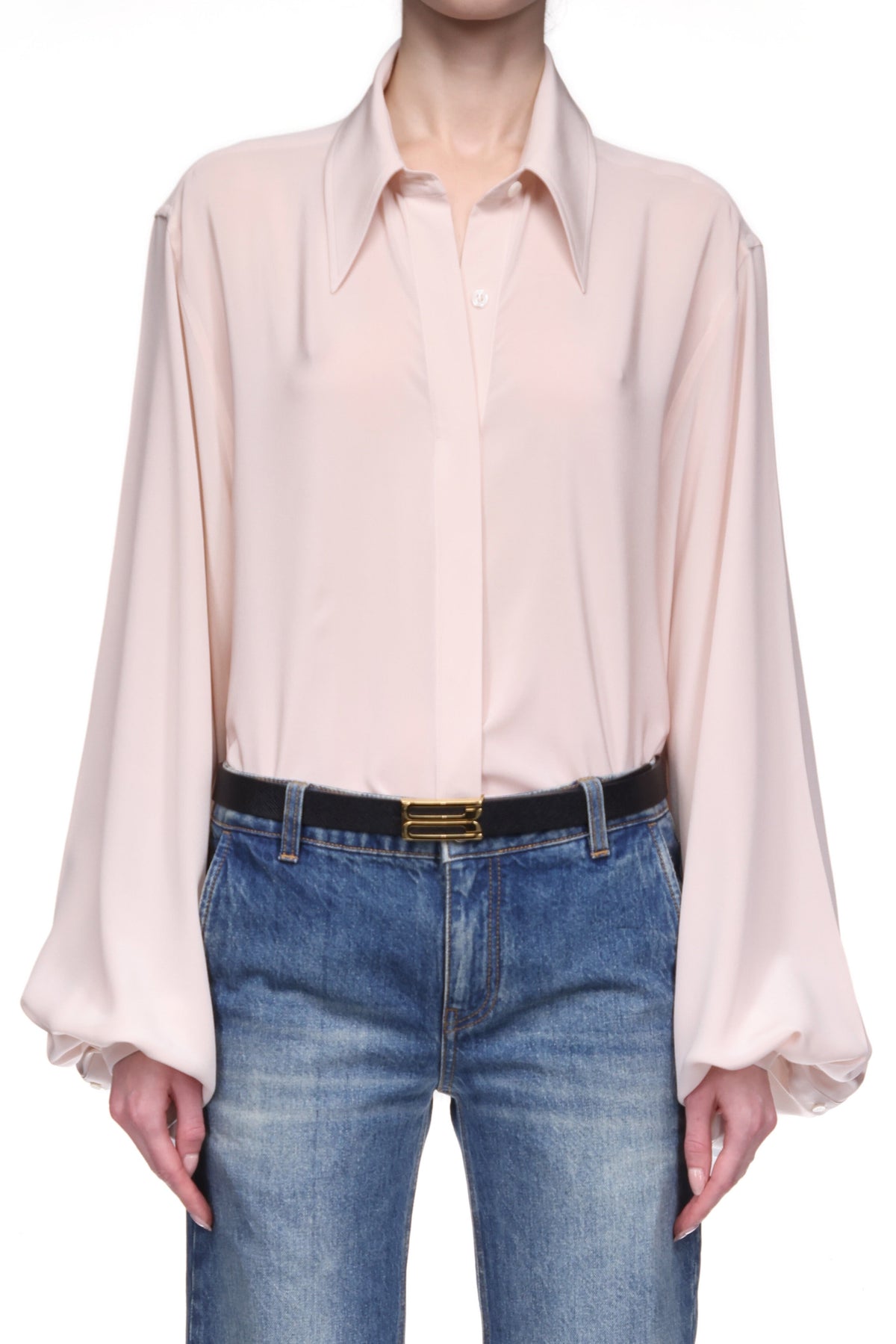 Blouson Sleeve Blouse - Blush