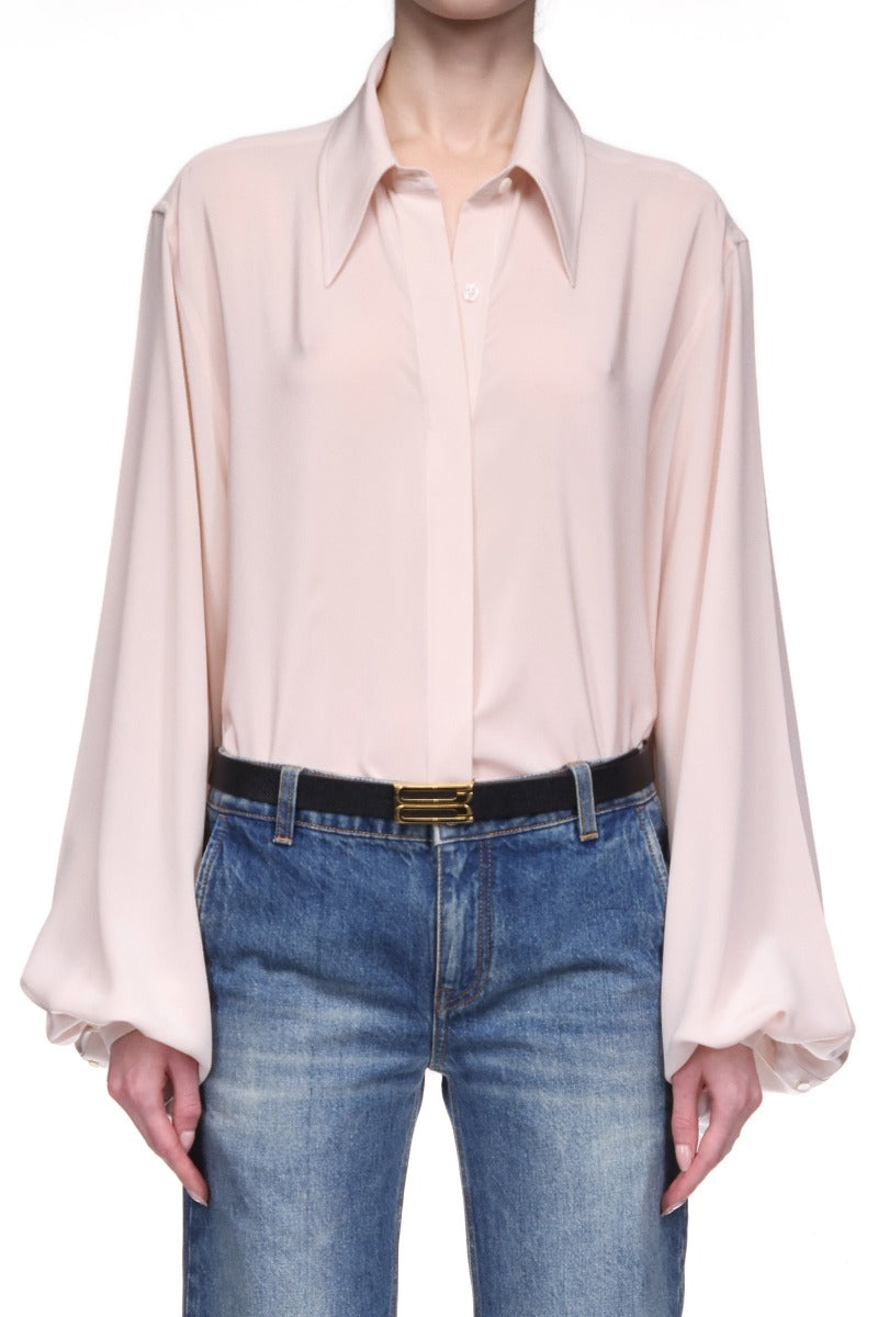 Blouson Sleeve Blouse - Blush
