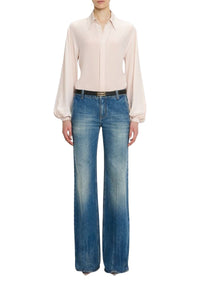 Blouson Sleeve Blouse - Blush