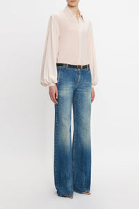 Blouson Sleeve Blouse - Blush