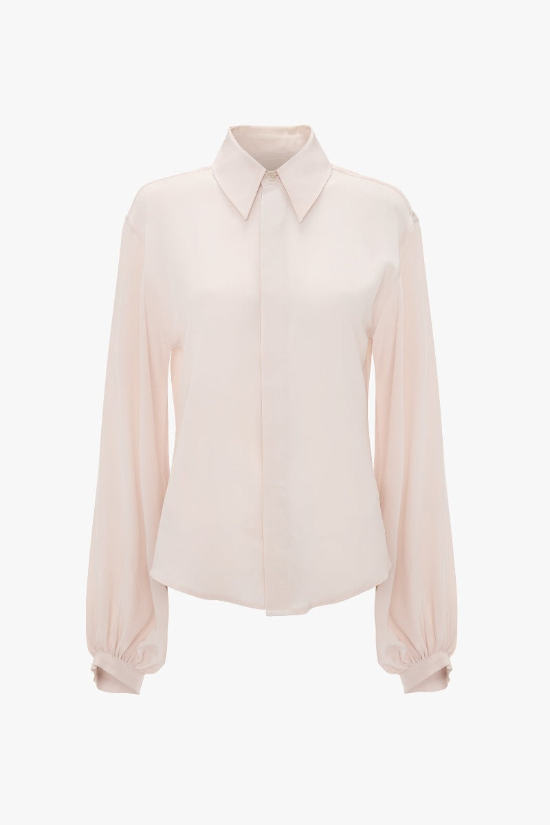 Blouson Sleeve Blouse - Blush