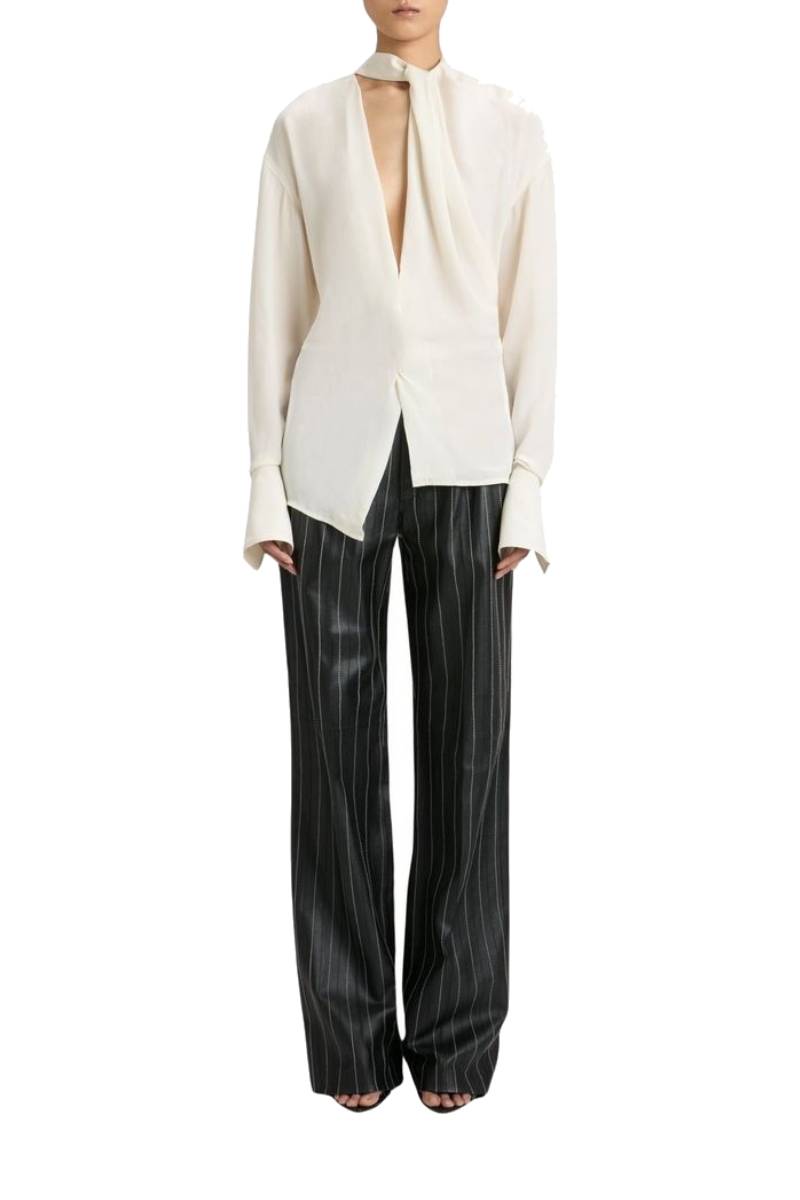 Drape Detail Blouse - Ivory