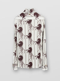 Blouse lavallière - White Brown