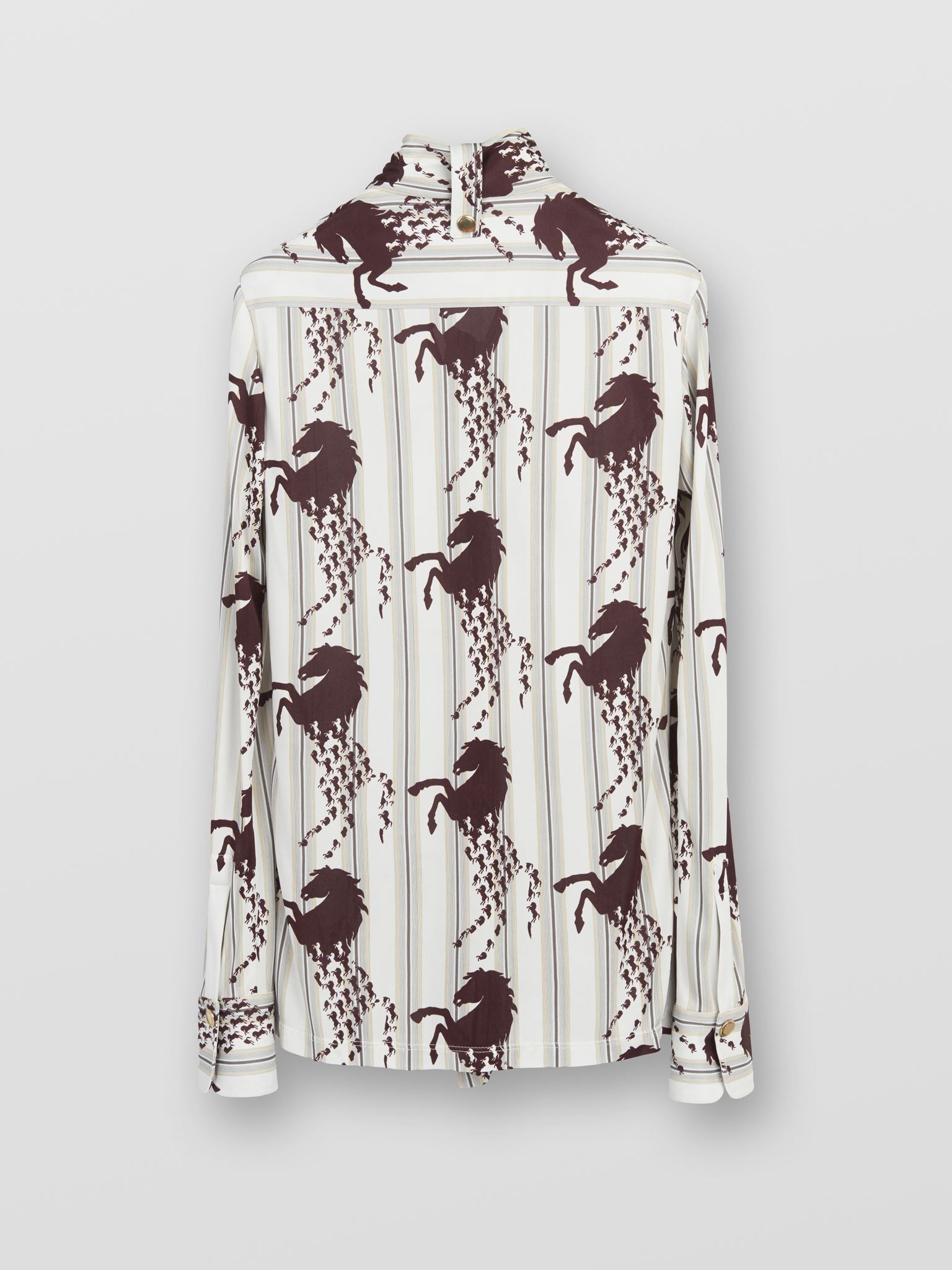 Blouse lavallière - White Brown