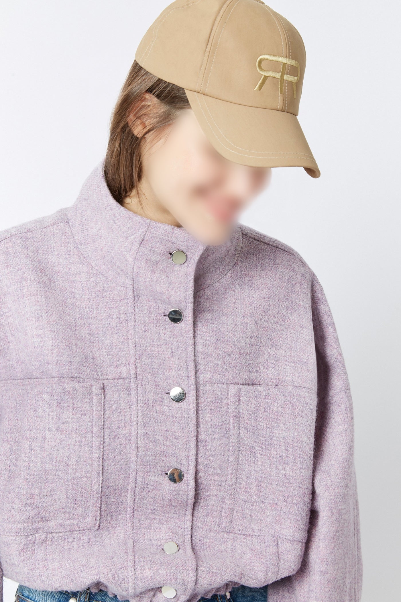 Veste Antoine Princess en laine - Lilas