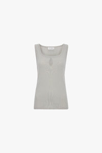 Split Detail Tank Top - Magnesium
