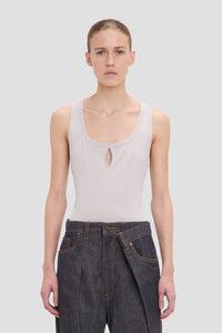 Split Detail Tank Top - Magnesium
