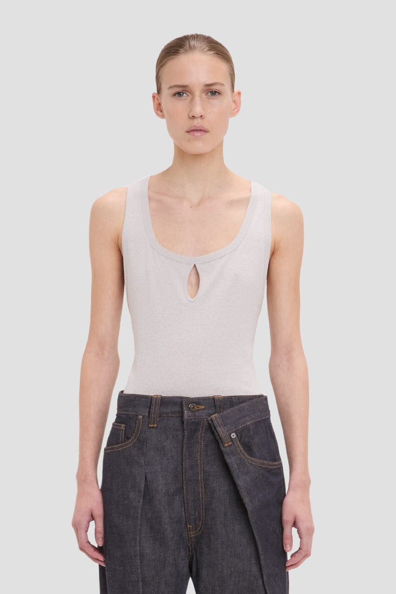 Split Detail Tank Top - Magnesium