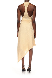Draped Midi Skirt - Sandstone