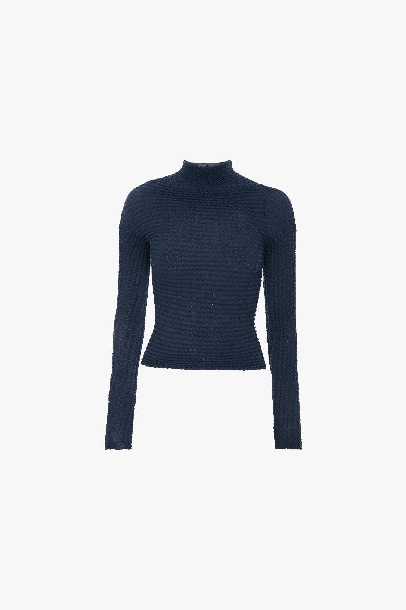 Cropped Long Sleeve Top - Eclipse