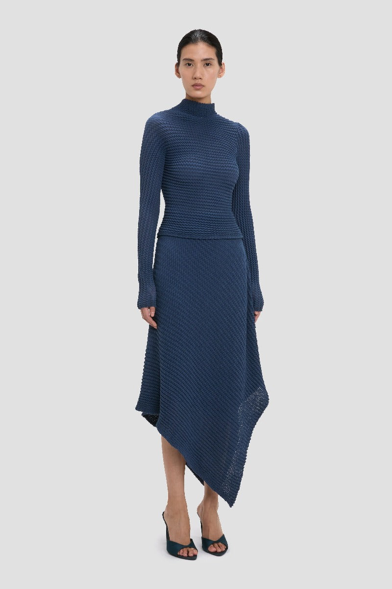 Cropped Long Sleeve Top - Eclipse