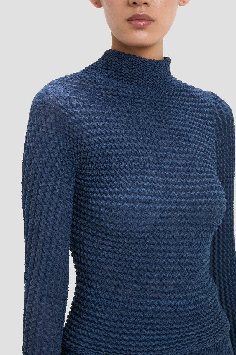 Cropped Long Sleeve Top - Eclipse