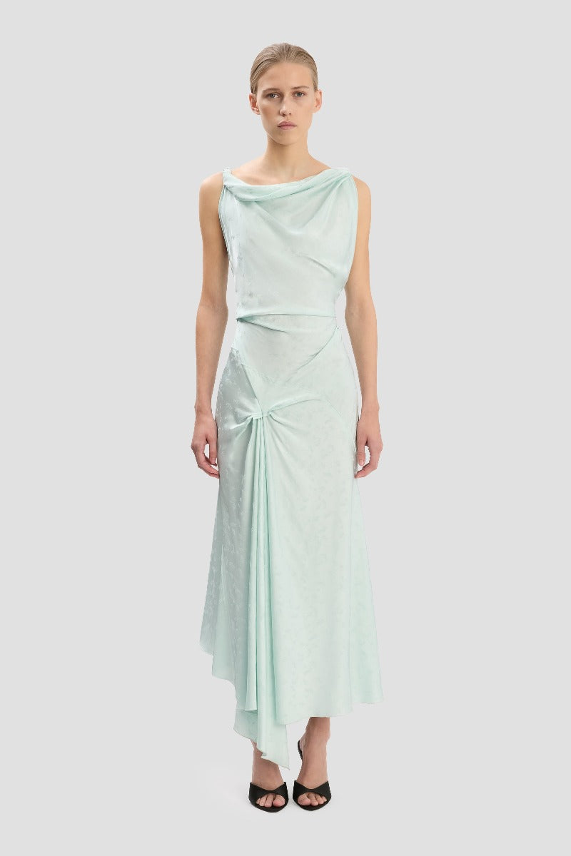 Posy Midi Dress - Aquamarine
