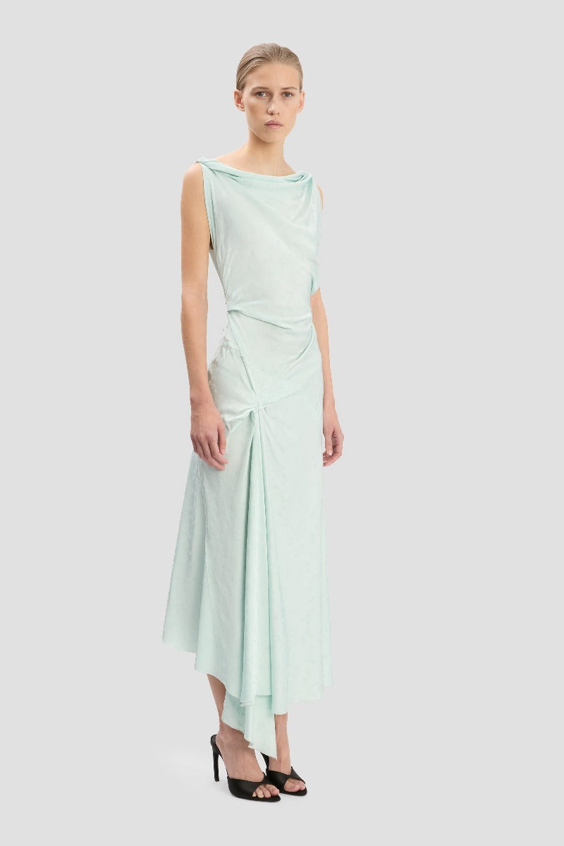 Posy Midi Dress - Aquamarine