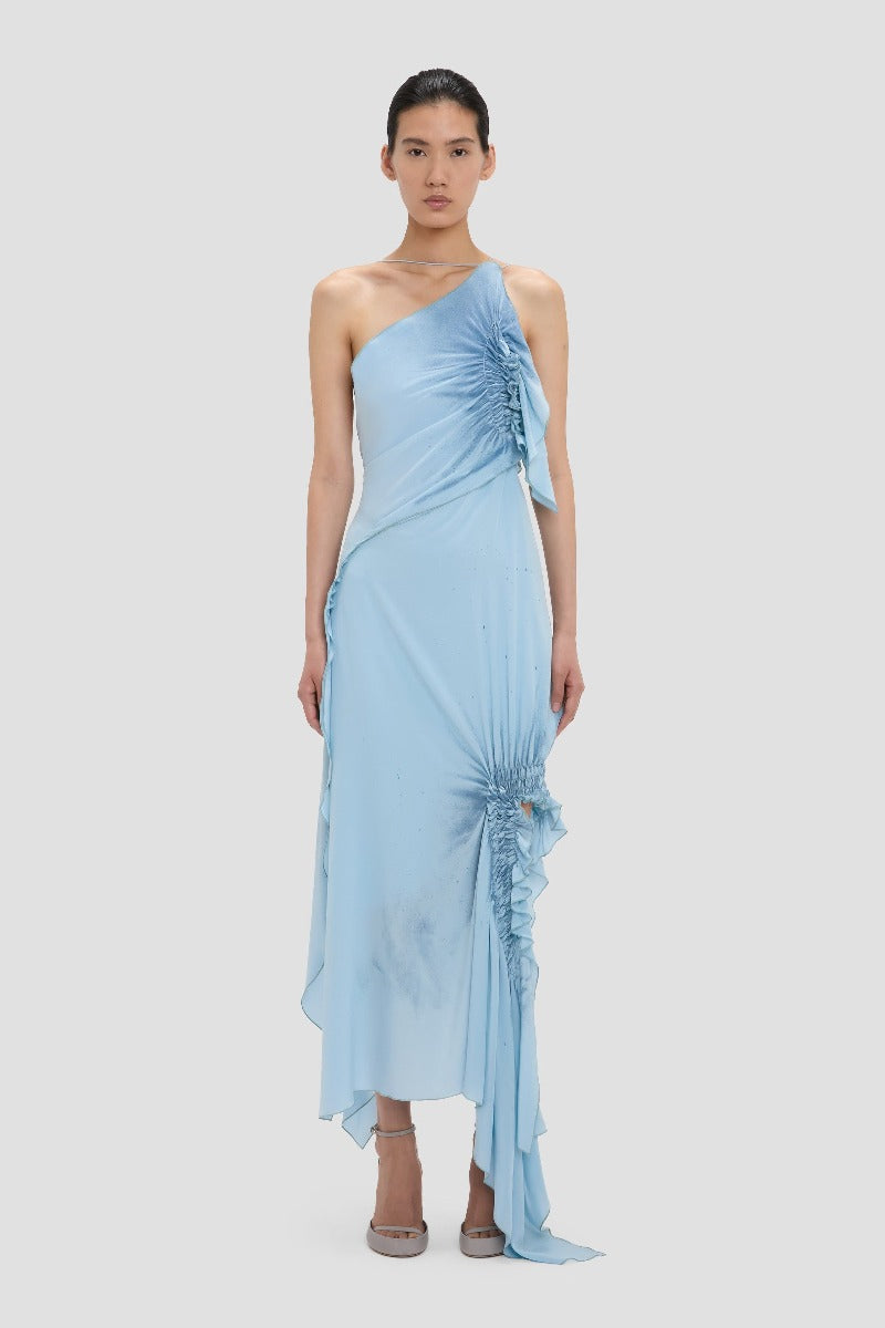 Smocked Halter Dress - Ionian Blue