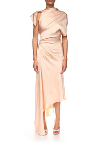 Asymmetric Twist Dress - Blossom