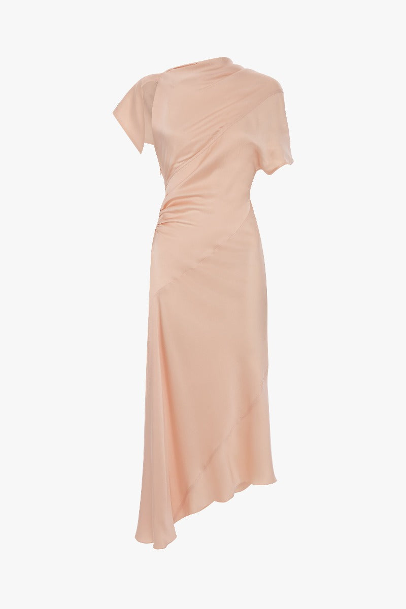 Asymmetric Twist Dress - Blossom
