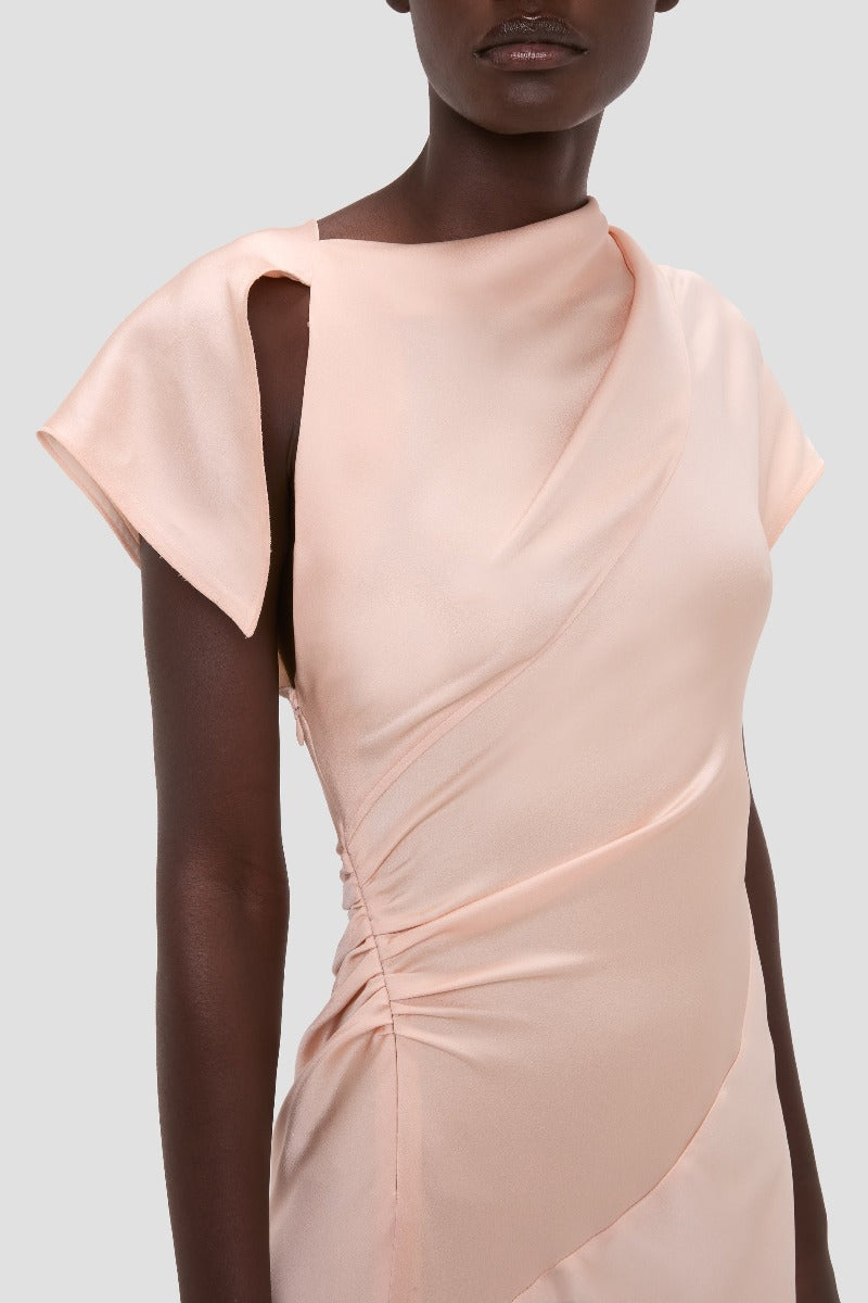 Asymmetric Twist Dress - Blossom