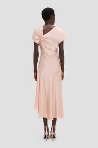 Asymmetric Twist Dress - Blossom